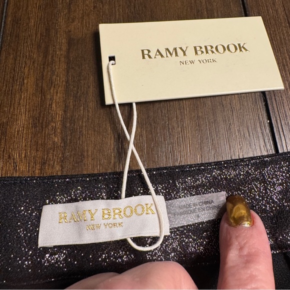 Ramy Brook Saylor Pant Zinc Metallic Shimmer Size 4 NWT - Picture 10 of 14